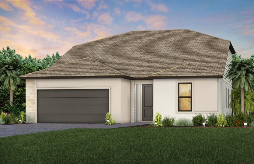 Exterior MD1 with optional stone