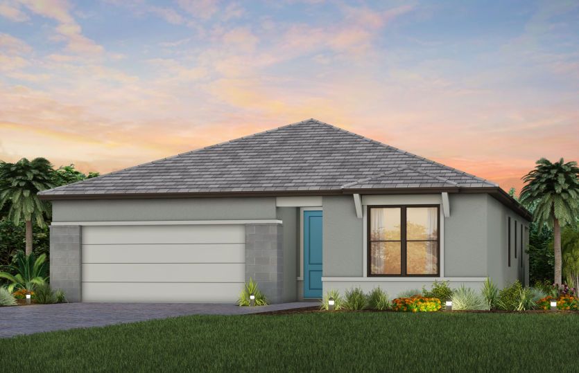 Exterior MD1 with stone