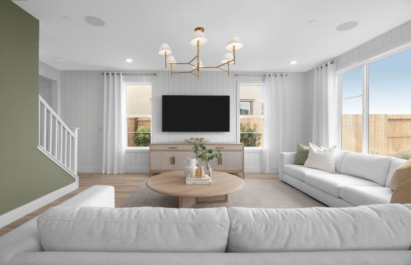 Light filled gathering room