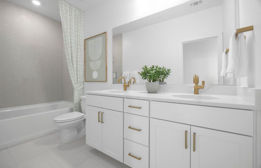 Bathroom 2 with dual  vanity
