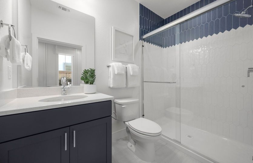 Bath 4 with glass walk-in shower