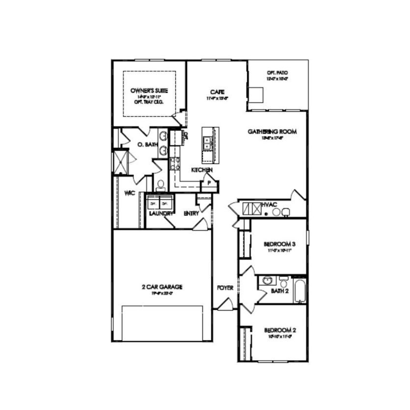 First Floor 3 br / 2 ba