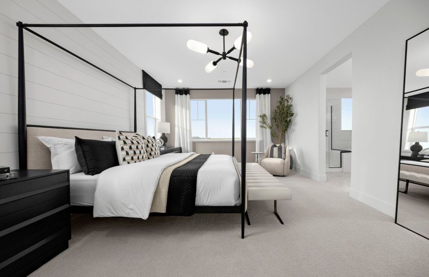 Spacious primary bedroom