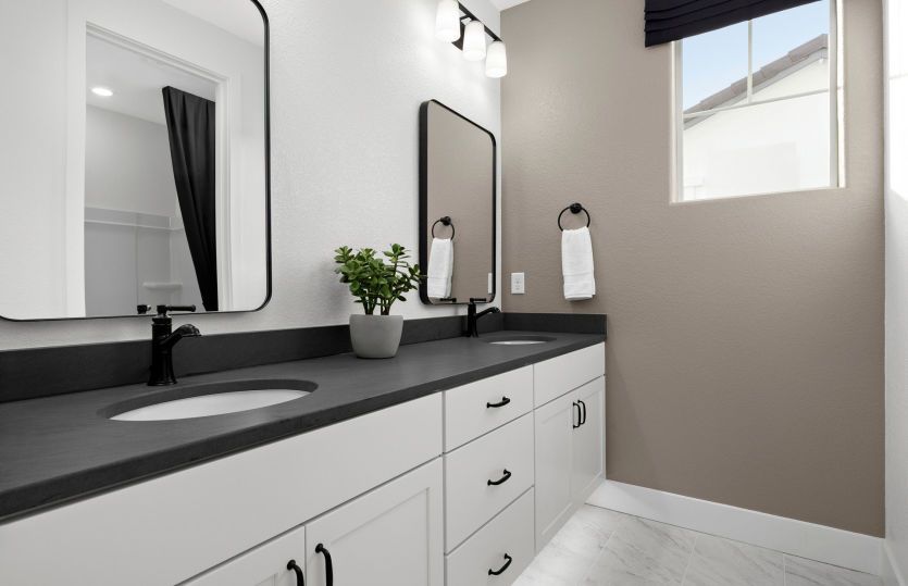 Bathroom 2 with dual vanity