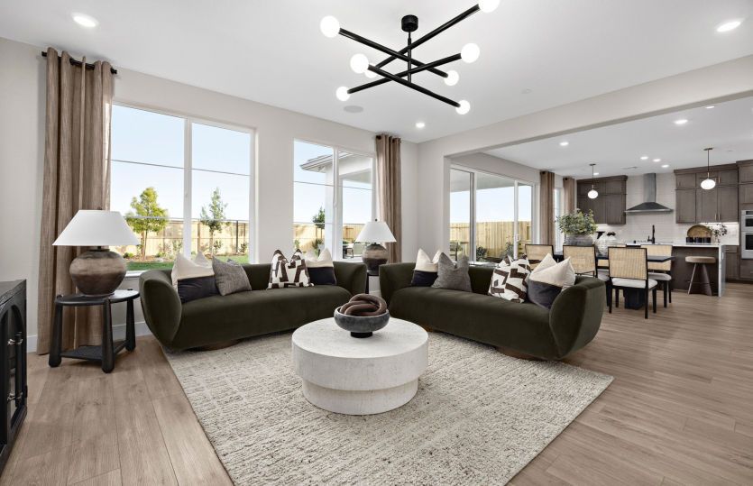 Bright main living area, perfect for entertaining
