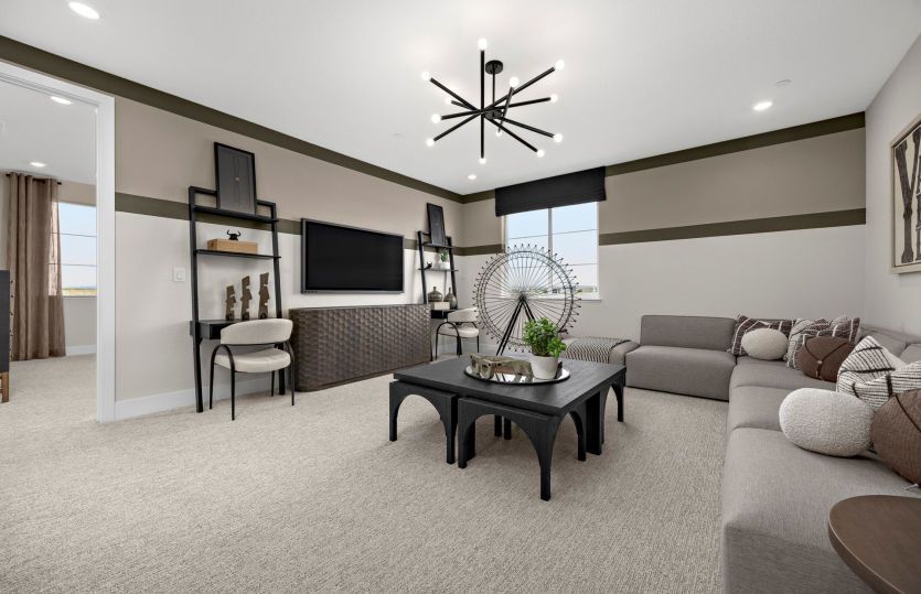 Large loft space, perfect for movie nights in