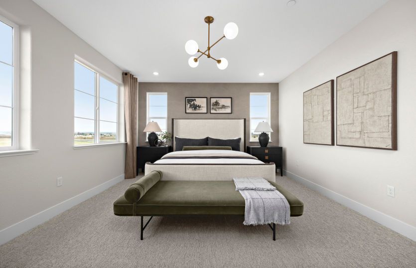 Spacious primary bedroom