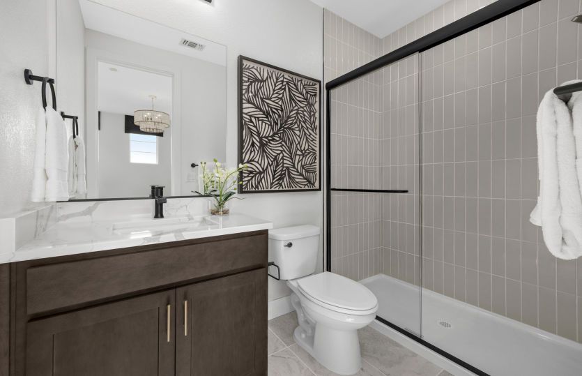 Bath 3 with glass walk-in shower
