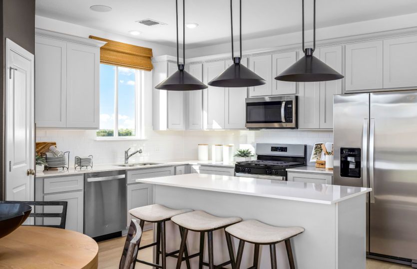 Kitchen with Island Bar Option