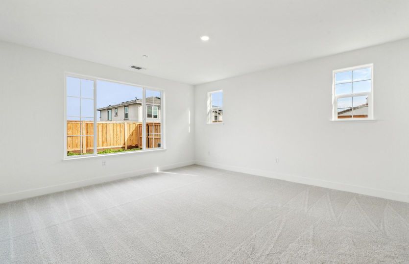 Spacious primary bedroom