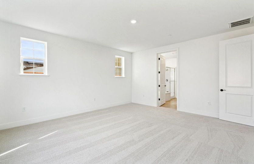 Spacious primary bedroom