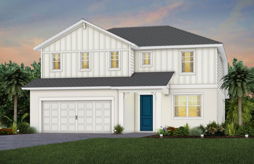 Elevation FH101 in Farmhouse Pure White & Loyal Blue
