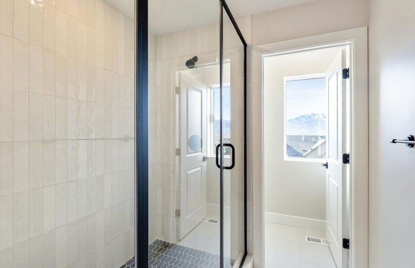 Shower with Tile Surrounds