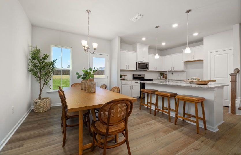 Room for a Large Dining Table Perfect for Entertaining