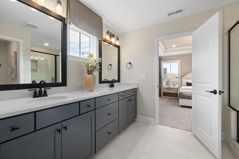 Large Double Vanity in Owner's Bath