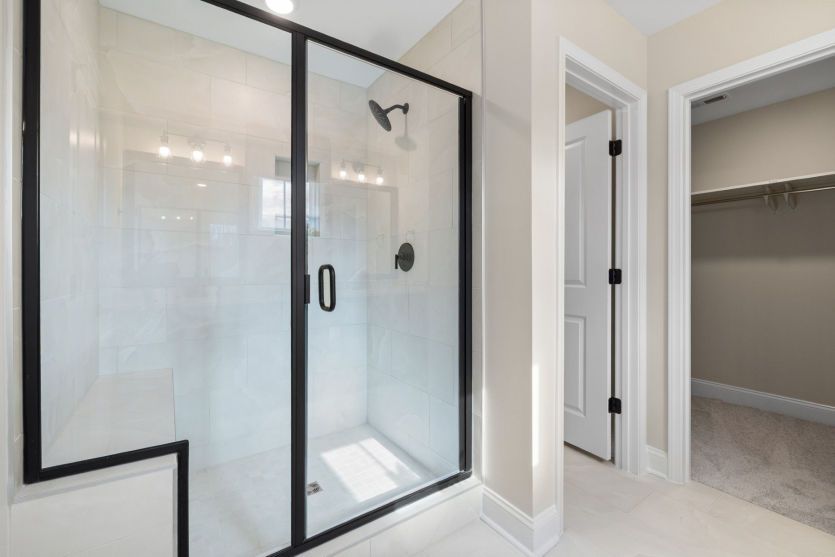 Glass Shower in Owner's Bath