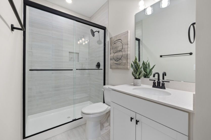Glass Shower in Guest Bathroom