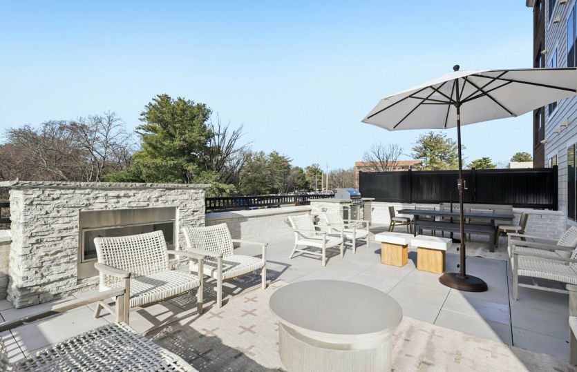 Patio with Outdoor Fireplace