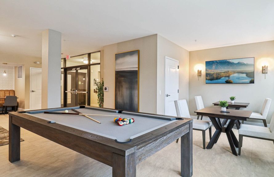 Play Pool in the Club Room