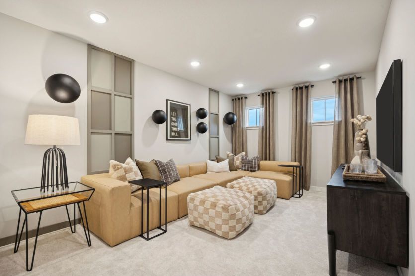 A flexible loft space ideal for movie nights, a playroom, or a quiet retreat.