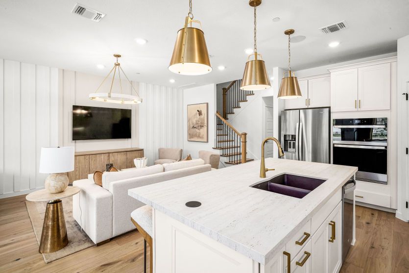 Kitchen Open to Gathering Space
