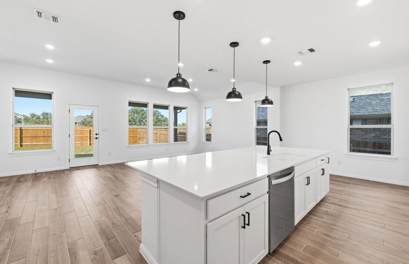 Kitchen Open to Gathering Space