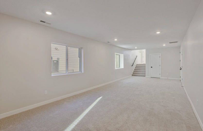 Large Game Room in Finished Basement