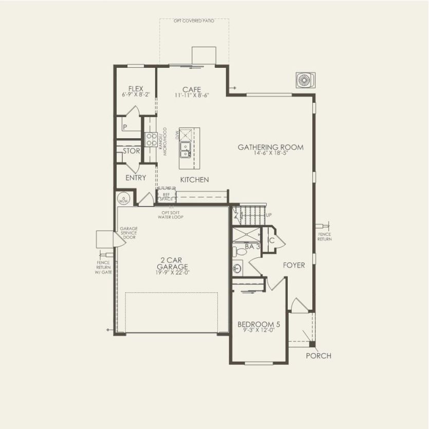 First Floor 5 br / 3 ba