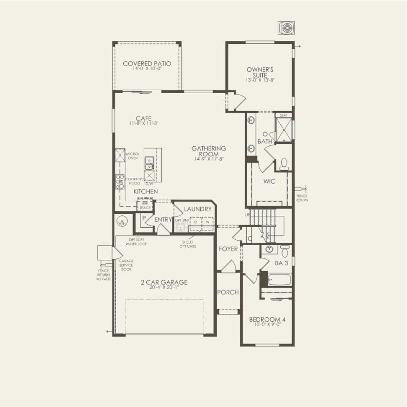 First Floor 4 br / 3 ba