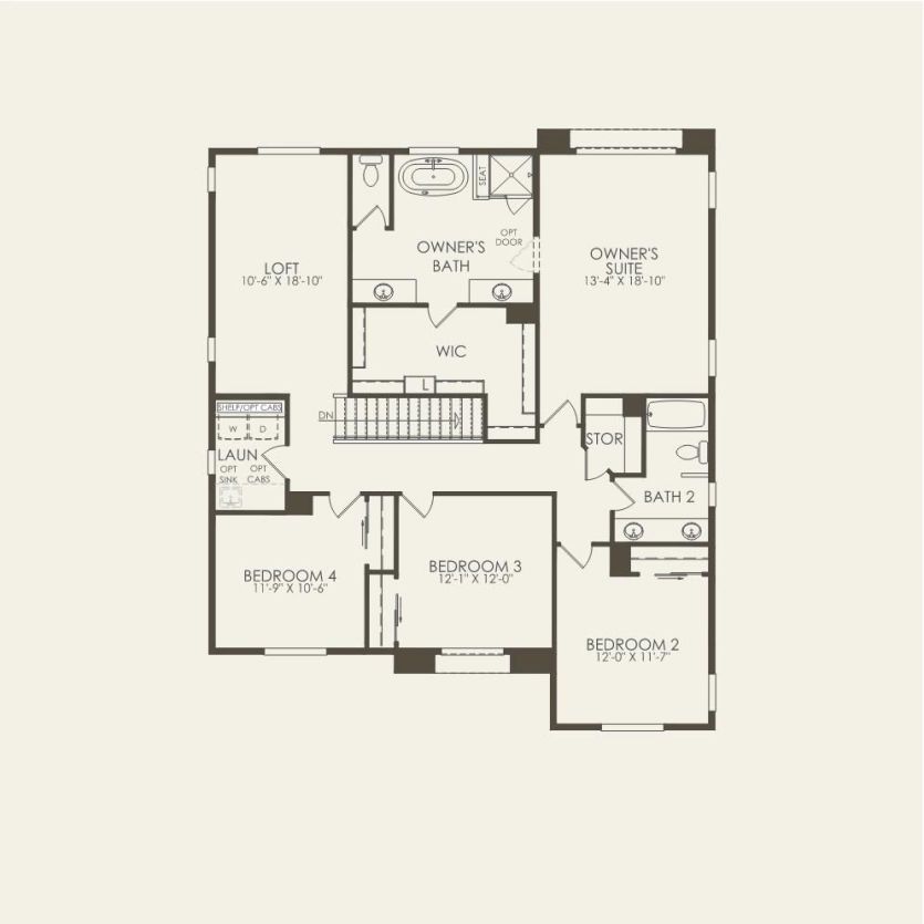 Second Floor 5 br / 3 ba