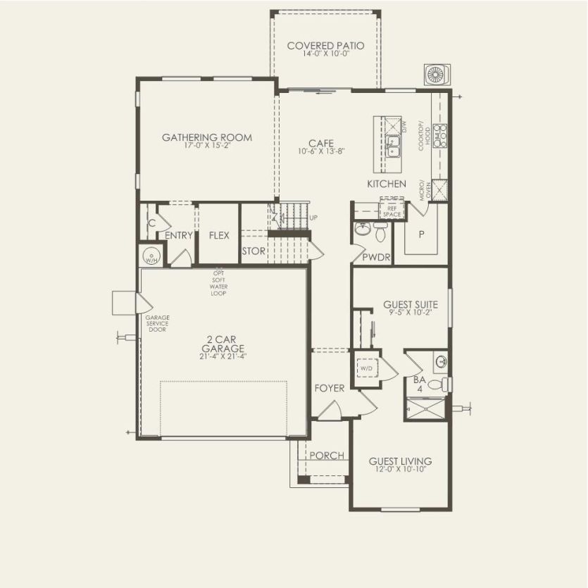 First Floor 5 br / 4.5 ba