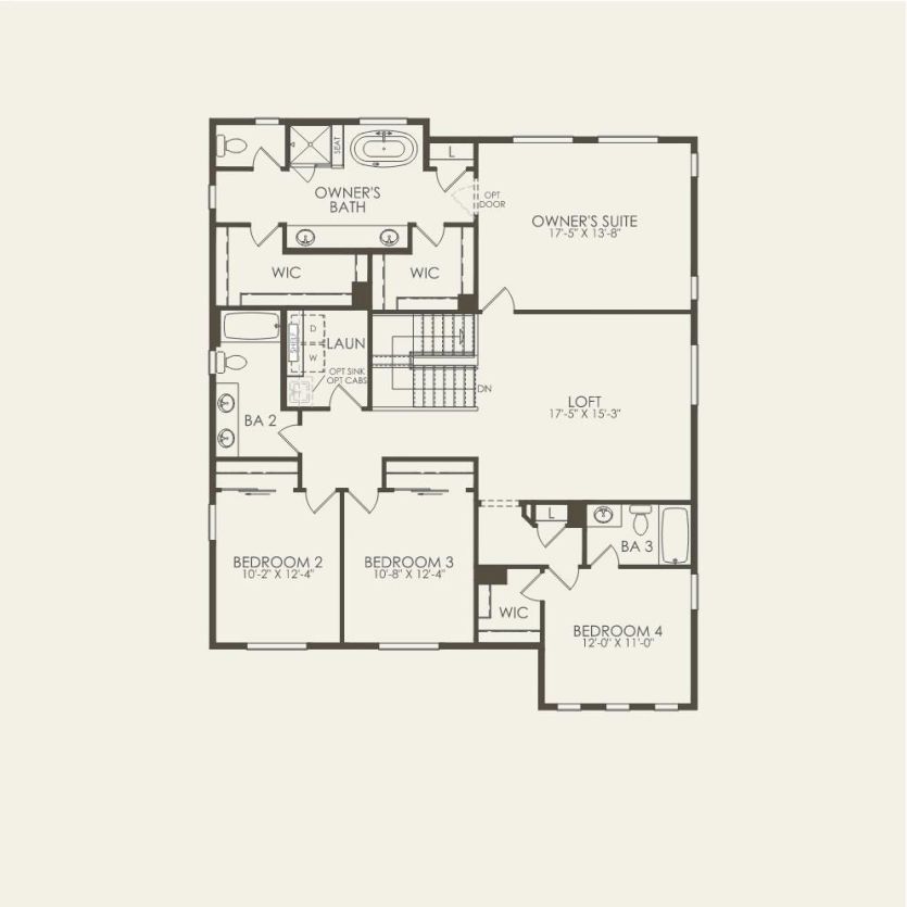 Second Floor 5 br / 4.5 ba