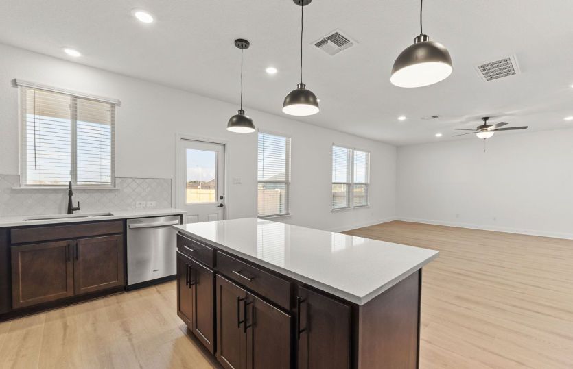 Kitchen Open to the Gathering Space