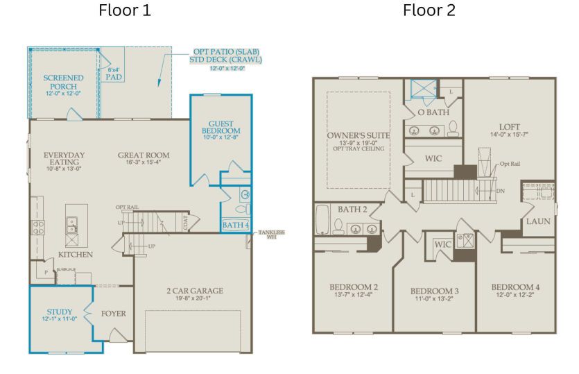 Floor Plan Level 1 & Level 2