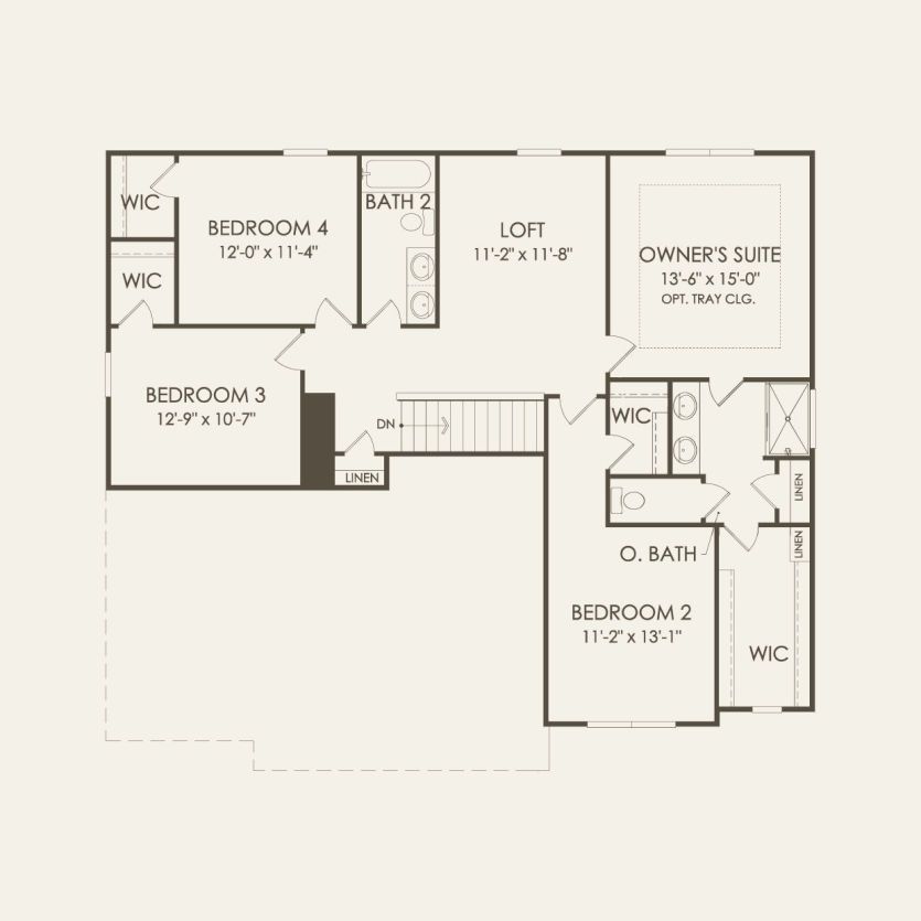 Second Floor 4 br / 2.5 ba