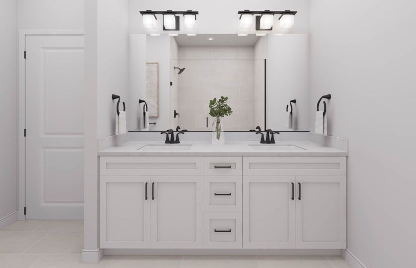 Primary Bath with Dual Basin Vanity