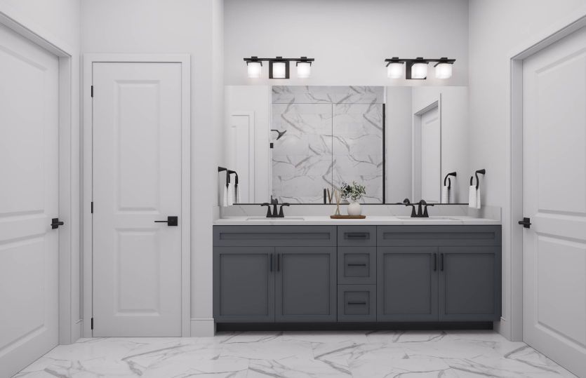 Primary Bath with Dual Basin Vanity