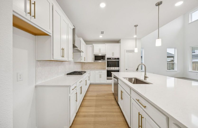 Spacious kitchen with abundant cabinet space