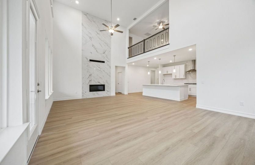 Stunning optional fireplace in gathering room