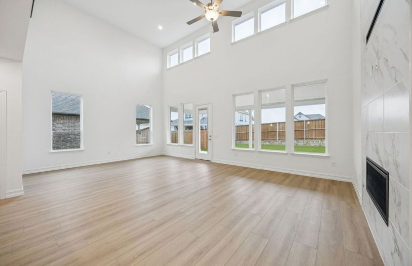 Open living area with natural light
