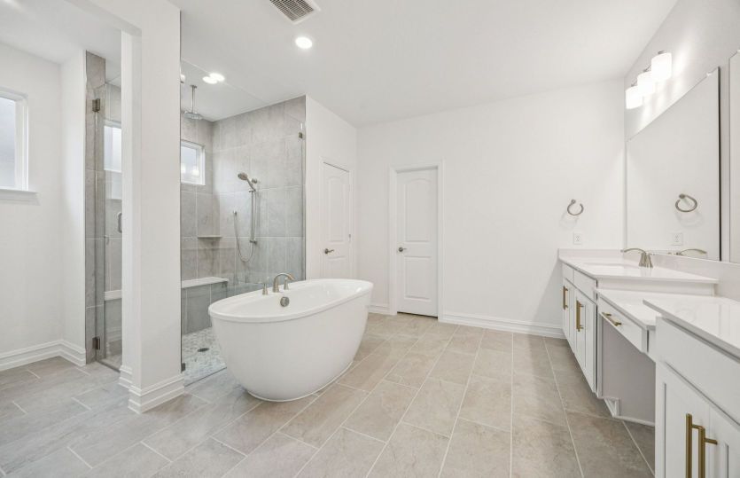 Spacious owner's bath