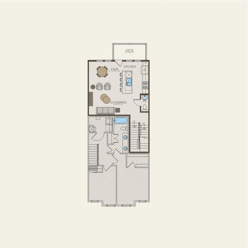 Second Floor 2 br / 2.5 ba