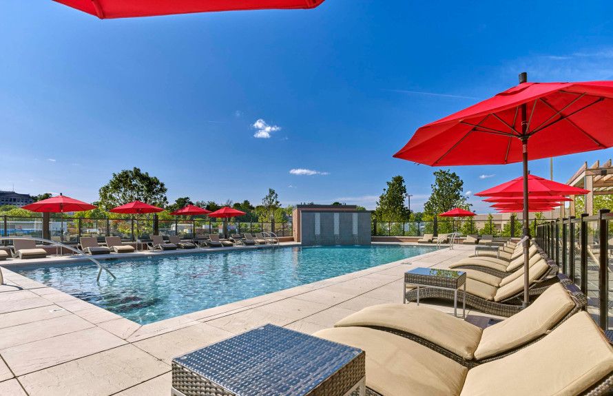 Outdoor pool available