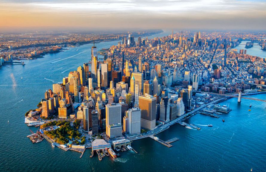 13 miles from Manhattan