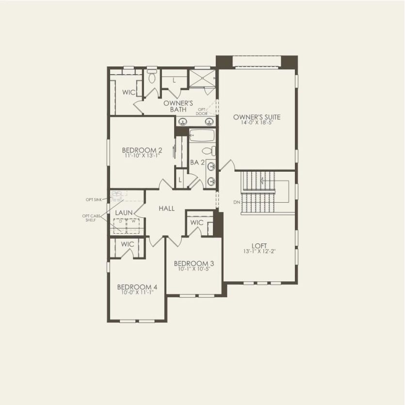 Second Floor 5 br / 3 ba