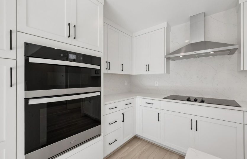 Kitchen with chef's appliance package