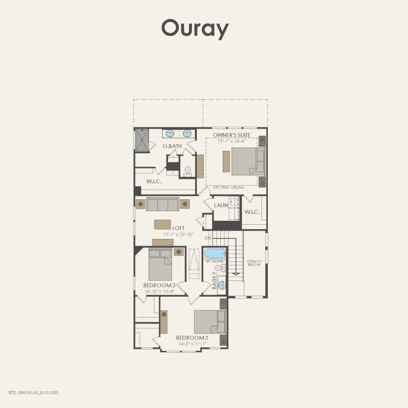 Second Floor 3 br / 2.5 ba