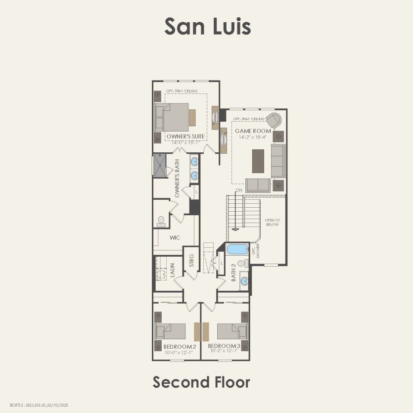 Second Floor 3 br / 2.5 ba