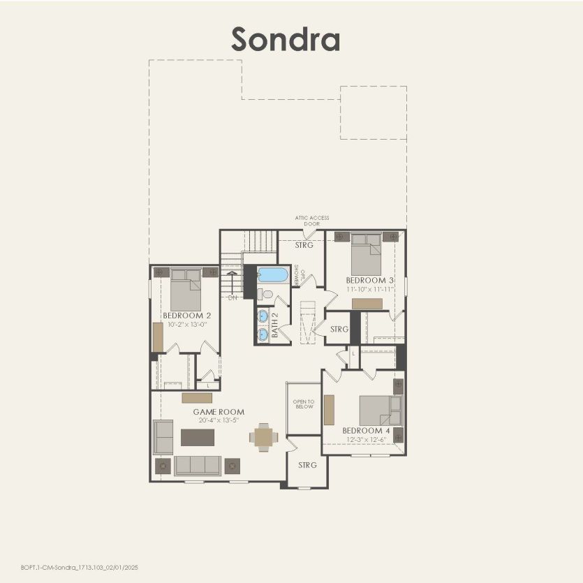 Second Floor 4 br / 2.5 ba