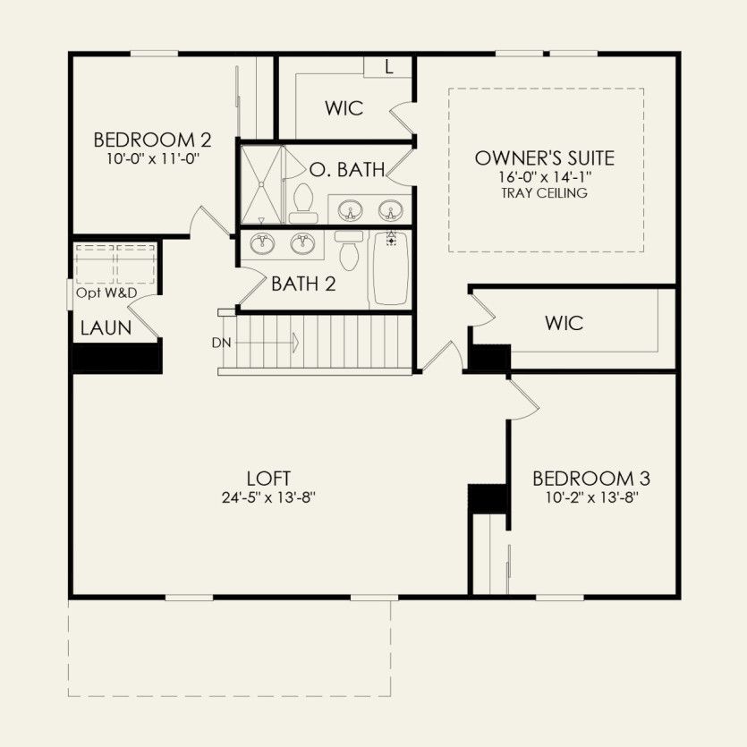 Second Floor 3 br / 2.5 ba